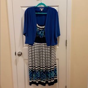 Dress w matching jacket/shrug.